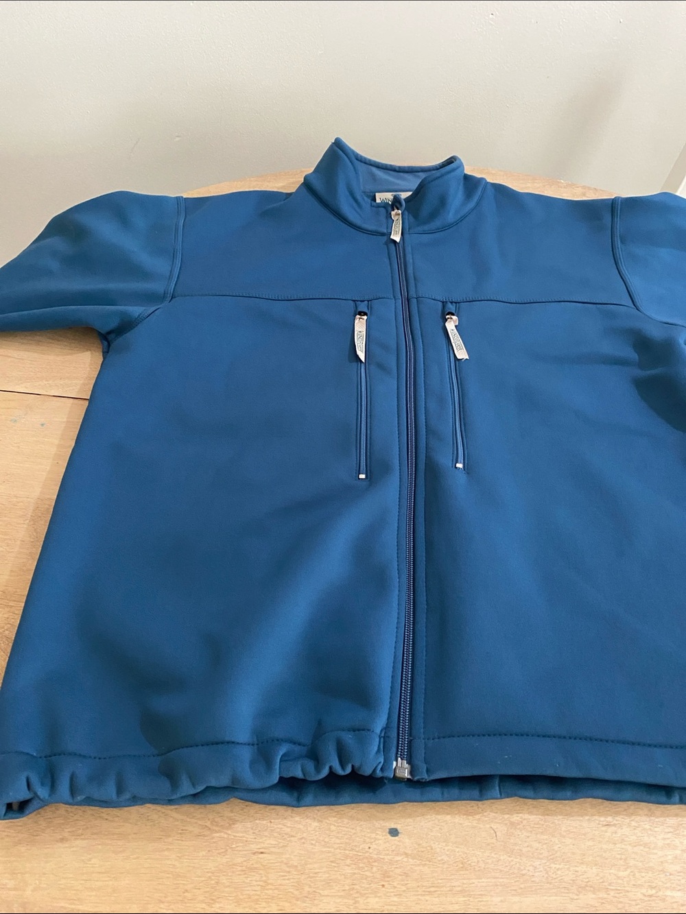 Men Blue Full-Zip Swim Jacket